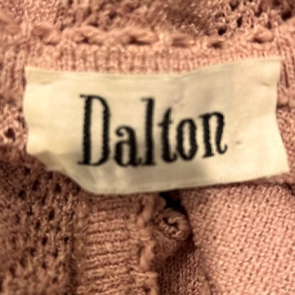Vintage 1960’s Dalton soft pink midi sweater dress with roped selftie. - Picture 6 of 7